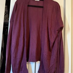 Garage Deep Purple Open-Front Cardigan